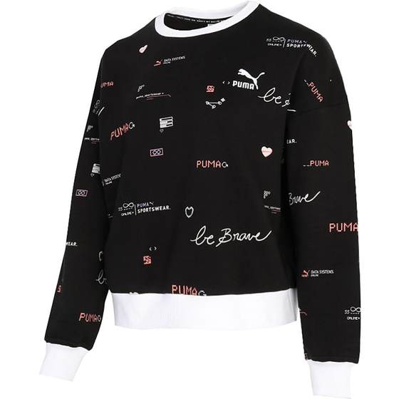 Puma/Puma's authentic season new DIGIT AOP women's printed round neck casual sweatshirt 531280-01
Puma/Puma's authentic season new DIGIT AOP women's printed round neck casual sweatshirt 531280-01