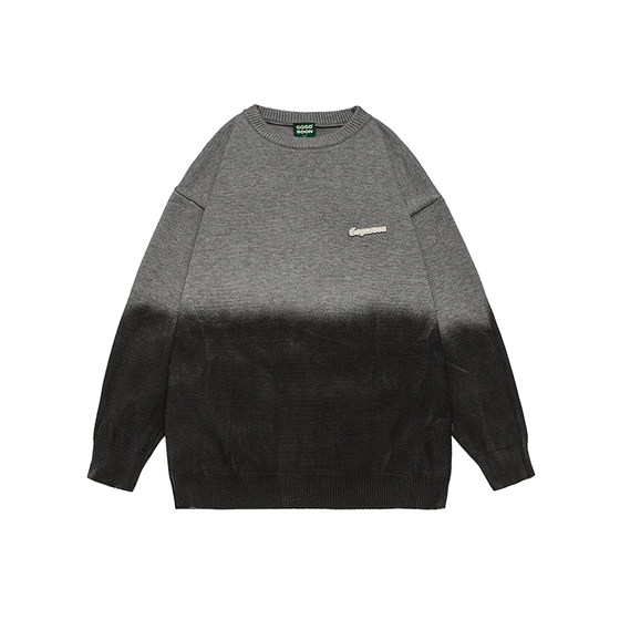 GOGOSOON sweater men's autumn and winter new round neck warm sweater core yarn metal label design color block Q
GOGOSOON sweater men's autumn and winter new round neck warm sweater core yarn metal label design color block Q