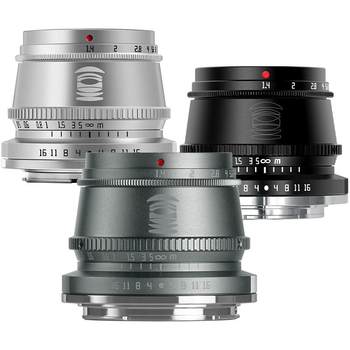 ເລນ Mingjiang Optical 35mm f1.4 ເຫມາະກັບ Fuji Nikon Z30 Canon R50 Sony ZVE10 Panasonic micro single