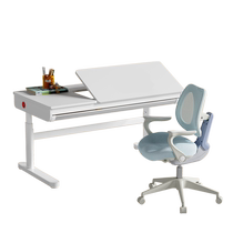 (Gus home 2376) Children study table and chairs can lift desk primary and middle school students home writing desk
