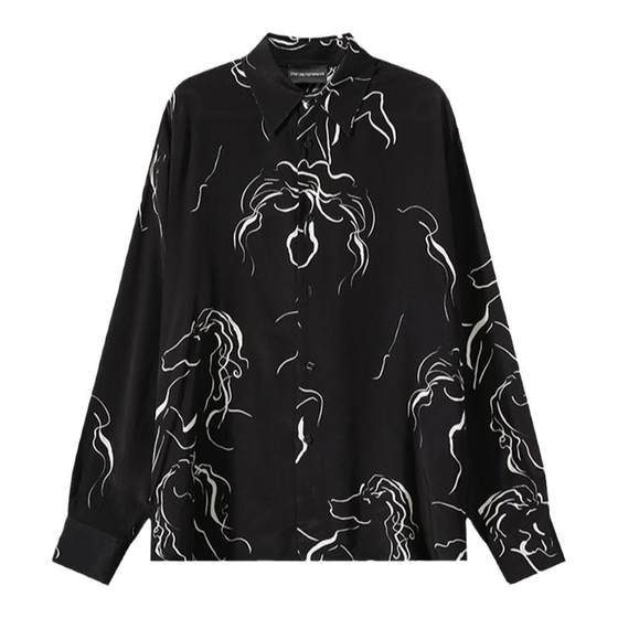 Armani EA Men's Horse Print Loose Casual Vacation Style Long Sleeve Casual Shirt E31F27 F1022
Armani EA Men's Horse Print Loose Casual Vacation Style Long Sleeve Casual Shirt E31F27 F1022