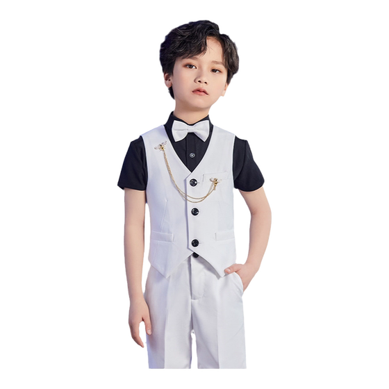 Romon boy dress little host suit boy piano performance children's suit suit Korean version performance summer
Romon boy dress little host suit boy piano performance children's suit suit Korean version performance summer