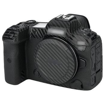 JJC ເຫມາະສໍາລັບ Canon EOS R7 R5 R6 R10 R8 R50 ຟິມຮ່າງກາຍ R6II r7 r5 r62 ສະຕິກເກີປ້ອງກັນຮູບເງົາ camouflage carbon fiber skin full-frame micro camera sticker