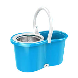 Single mop bucket rotating dual drive automatic drying dehydration mopping bucket mop household no mop no cloth head