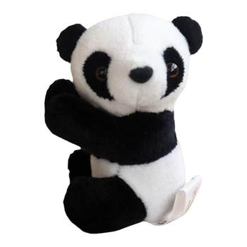 Can clip ໂຊກດີໄມ້ໄຜ່ tilted ຫົວ panda plush clip ຂະຫນາດນ້ອຍ doll toy doll Chengdu ວັດທະນະທໍາແລະຄວາມຄິດສ້າງສັນຂອງປະທານແຫ່ງຂະຫນາດນ້ອຍ
