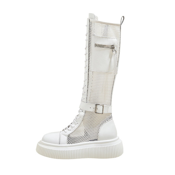 Hollow long boots for women 2025 summer thin mesh breathable high boots thick sole versatile side zipper fashion boots
Hollow long boots for women 2025 summer thin mesh breathable high boots thick sole versatile side zipper fashion boots