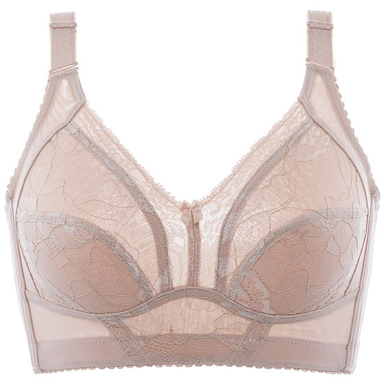 Big breasts showed small bras, full cups, no steel ring, adjustment of chest, thin bra, bra, big size gathered gathered underwear female thin Big breasts showed small bras, full cups, no steel ring, adjustment of chest, thin bra, bra, big size gathered gathered underwear female thin