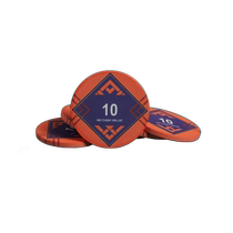 (Star Poker Zhen Selection) Texas Holdem Ceramic Chip Coins with face value are available in the chess and card room (Chinese knot