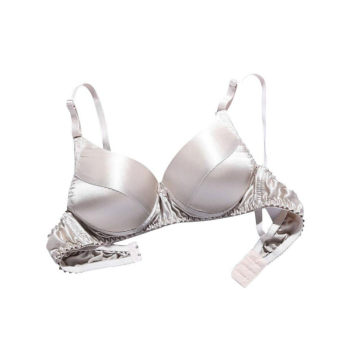 ໂຮງງານຜະລິດໂດຍກົງຂາຍຊຸດຊັ້ນໃນ mulberry silk seamless underwear ບາງ double-sided silk no wire bra B cup