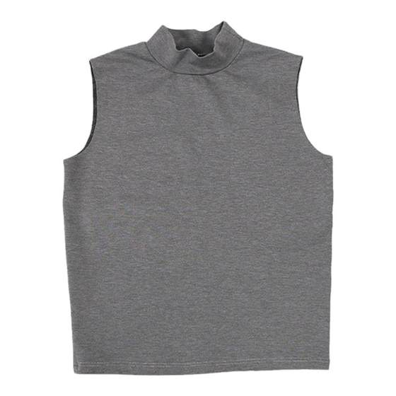 Smelt original design half high neck Korean version pullover elastic slim personality fashionable men's sleeveless vest vest vest vest
Smelt original design half high neck Korean version pullover elastic slim personality fashionable men's sleeveless vest vest vest vest