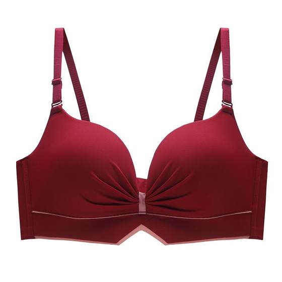 Red underwear and underwear, a set of women's life, gathered auxiliary breasts to collect a pair of milk Red underwear and underwear, a set of women's life, gathered auxiliary breasts to collect a pair of milk