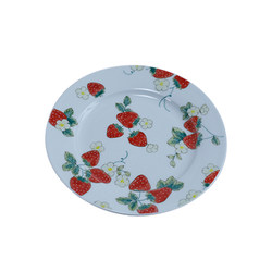 Manxu ritual breakfast plate Jingdezhen high temperature underglaze color ceramic tableware light luxury household large flat plate tableware