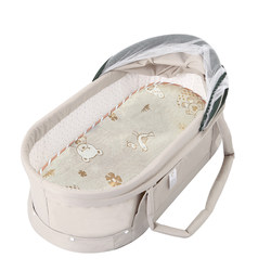 Ice Silk Mat Baby Breathable Ice Silk Mat Newborn Children's Special Stroller Basket Cradle Mat