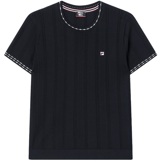 FILA official women's woven shirt 2024 autumn new fashion casual simple basic short sleeved top FILA official women's woven shirt 2024 autumn new fashion casual simple basic short sleeved top