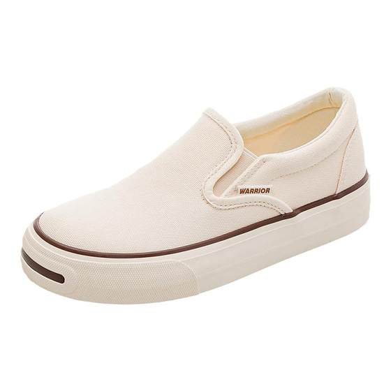 Huili women's shoes canvas shoes for women 2025 summer new versatile thick sole white shoes with one foot lazy casual shoes Huili women's shoes canvas shoes for women 2025 summer new versatile thick sole white shoes with one foot lazy casual shoes