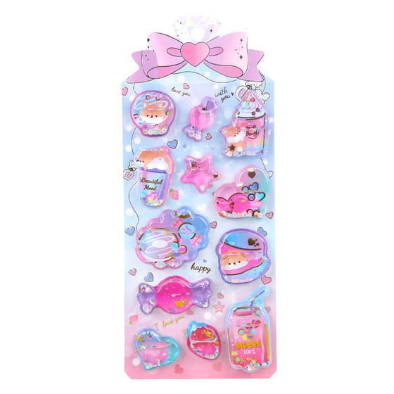 Colorful three-dimensional dreamy diamond shiny quicksand shake water 3D stickers unicorn stickers girl decorative mobile phone case
Colorful three-dimensional dreamy diamond shiny quicksand shake water 3D stickers unicorn stickers girl decorative mobile phone case