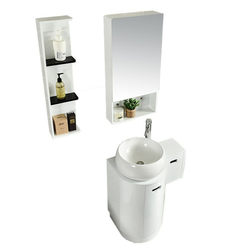 Modern simple small apartment bathroom bathroom cabinet combination 42cm mini washbasin washbasin washbasin