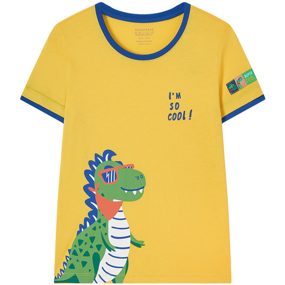 SCHIESSER Children's Clothing Boys Pure Cotton Soft Skin-friendly Breathable Jurassic Dinosaur Paradise Short Sleeve T-Shirt
SCHIESSER Children's Clothing Boys Pure Cotton Soft Skin-friendly Breathable Jurassic Dinosaur Paradise Short Sleeve T-Shirt