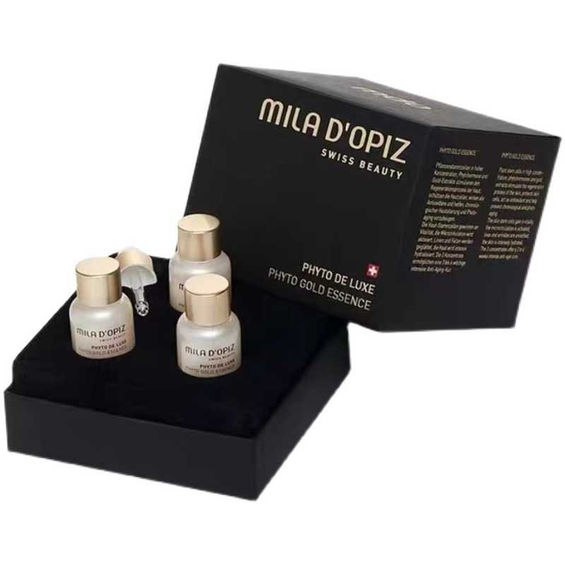 瑞士miladopiz米拉蒂姿金箔多肽奢养禁用安瓶精华3支X5ml补水保湿