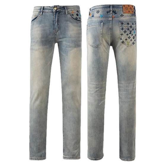 European high-end washing jeans men's trendy brand embroidery 2025 spring and summer new retro slim-fitting trousers
European high-end washing jeans men's trendy brand embroidery 2025 spring and summer new retro slim-fitting trousers