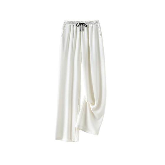 Ice silk pants men's summer thin loose straight pants draped wide-leg pants white suit pants men's casual trousers
Ice silk pants men's summer thin loose straight pants draped wide-leg pants white suit pants men's casual trousers