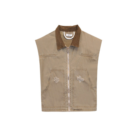 Holocene American fashion brand retro denim jacket for boys silhouette design vest vest loose matching set
Holocene American fashion brand retro denim jacket for boys silhouette design vest vest loose matching set