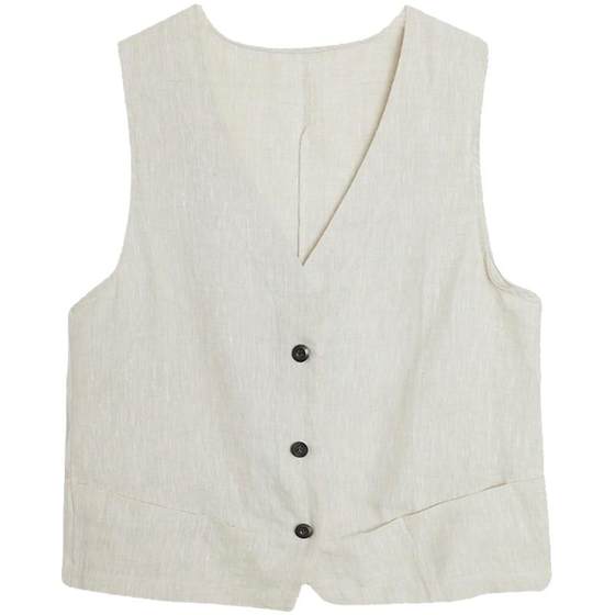 Women's vest new summer cotton linen short outerwear 2025 women's tops women's Korean vest thin horse clip jacket
Women's vest new summer cotton linen short outerwear 2025 women's tops women's Korean vest thin horse clip jacket