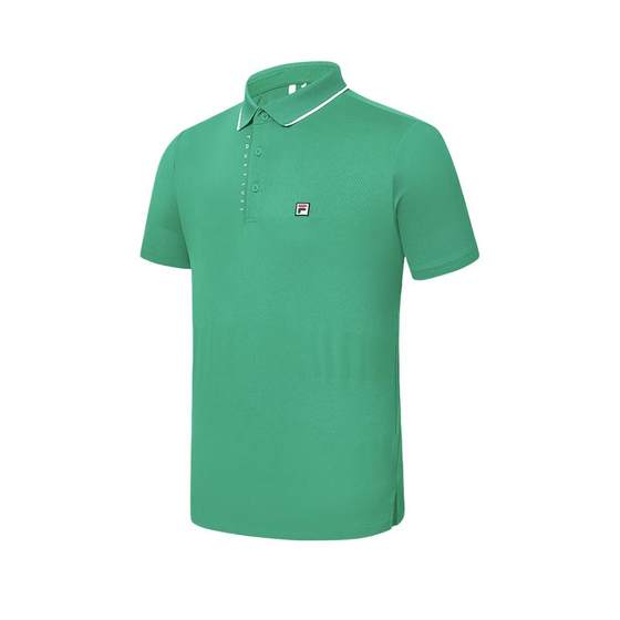 FILA official men's knitted short-sleeved POLO shirt autumn simple tennis sports lapel top men FILA official men's knitted short-sleeved POLO shirt autumn simple tennis sports lapel top men