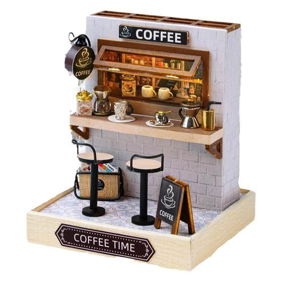 Zhiquwu DIY cottage coffee shop assembled house 3D three-dimensional wooden model building toy birthday gift
Zhiquwu DIY cottage coffee shop assembled house 3D three-dimensional wooden model building toy birthday gift