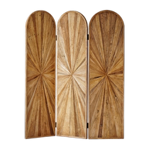 Juku Old Elm Wood Entrance Into The Household screen partition Home Living room Bedroom shielded solid wood folding mobile Screen Wall