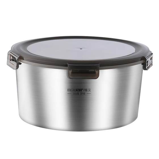 Fresh preservation box 316 stainless steel food grade lunch box, fruit bento box, sealed bowl with lid, packaged picnic box, soup box Fresh preservation box 316 stainless steel food grade lunch box, fruit bento box, sealed bowl with lid, packaged picnic box, soup box