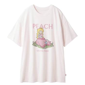 gelato pique24 spring and summer new women's pajamas Super Mario Princess ເສື້ອທີເຊີດແຂນສັ້ນ PWCT241210