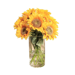 Simulated sunflower sunflower chrysanthemum bouquet fake flowers dried flowers living room table decorations home decoration flower arrangement Nordic