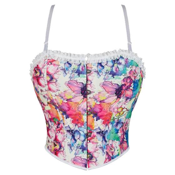 New double suspender style lace ladies strapless breast support sexy top shaping corset
New double suspender style lace ladies strapless breast support sexy top shaping corset