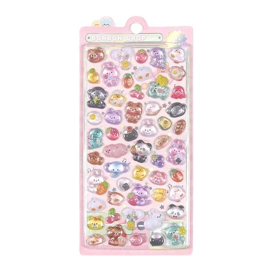 Japanese cartoon beautiful 3D three -dimensional relief acrylic diamond gemstone sticker children girl girl mobile phone decoration stickers Japanese cartoon beautiful 3D three -dimensional relief acrylic diamond gemstone sticker children girl girl mobile phone decoration stickers