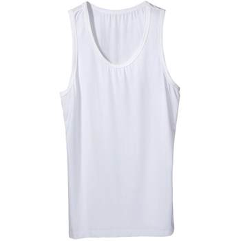 STW SOTOWELL 80S ນຳເຂົ້າ modal men's hurdle vest base sweat vest ສີແຂງບາງໆ