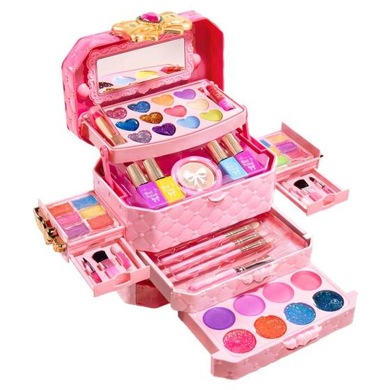 Little girl with dolls that can be used to make up toys and gift boxes for children's princess 2025 new style 3 girls 6 Little girl with dolls that can be used to make up toys and gift boxes for children's princess 2025 new style 3 girls 6