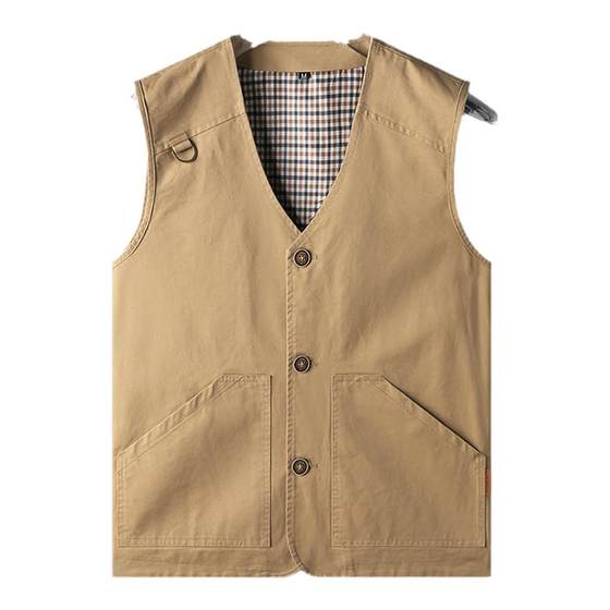 2025 new men's vest spring and autumn thin cotton large-size vest denim middle-aged and elderly button vest jacket
2025 new men's vest spring and autumn thin cotton large-size vest denim middle-aged and elderly button vest jacket