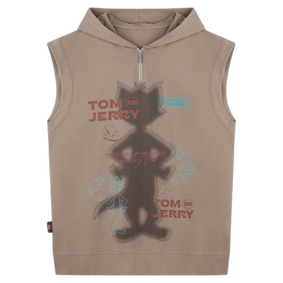 BJHG cat and mouse co-branded hooded vest for men's 2025 new summer trendy cotton sleeveless T-shirt
BJHG cat and mouse co-branded hooded vest for men's 2025 new summer trendy cotton sleeveless T-shirt