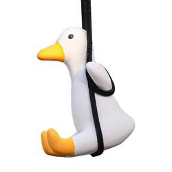 Swing duck car pendant car interior rearview mirror duck pendant car Internet celebrity pendant car female car interior supplies