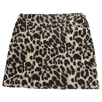 Night line ultra-thin mini skirt leopard print mini skirt hip-covering ice silk transparent skirt a line for women