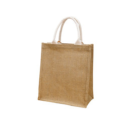 Personally customized linen bag hand-held women's bag lunch box lunch bag cotton sack linen bag DIY woven tote bag