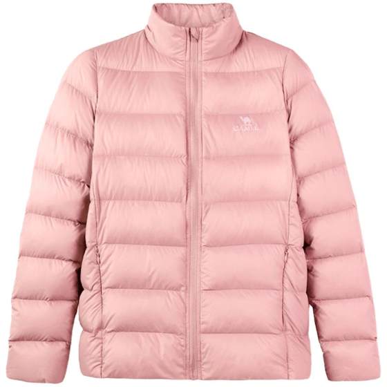 Camel thin down jacket for women in autumn and winter couple thin stand collar short slim thickened warm jacket for men Camel thin down jacket for women in autumn and winter couple thin stand collar short slim thickened warm jacket for men