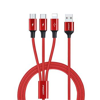 Pinsheng data cable three-in-one fast charging one-to-three charging car cable data car three-head 66W multi-head ເຫມາະກັບ Apple Huawei Android iPhone15pro ໂທລະສັບມືຖື 6A power bank mate60