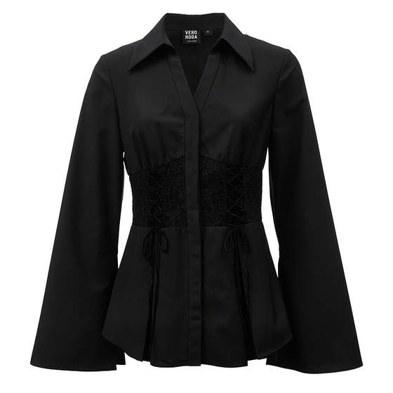 Vero Moda shirt summer high street fashionable V-neck lace tie waist long sleeve top for women 324105041
Vero Moda shirt summer high street fashionable V-neck lace tie waist long sleeve top for women 324105041
