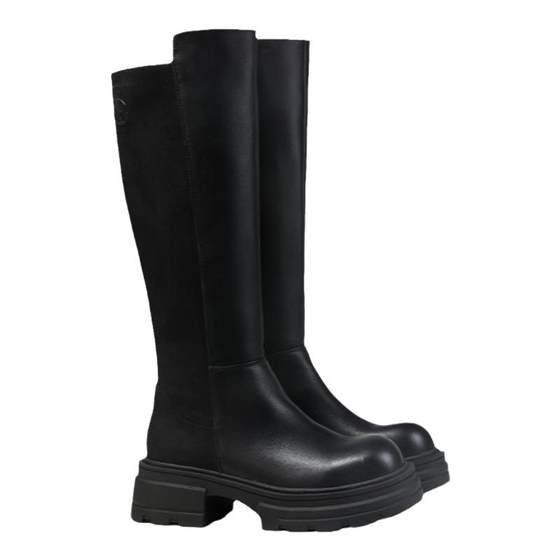Fed thick-soled long boots in winter new women's boots black knight boots spliced fashion boots women's D1004-ZC860
Fed thick-soled long boots in winter new women's boots black knight boots spliced fashion boots women's D1004-ZC860