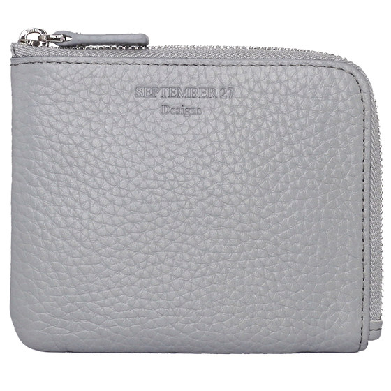 Japan and South Korea header cowhide purse lychee pattern dermis short wallet women's zipper mini card bag driving license thin Japan and South Korea header cowhide purse lychee pattern dermis short wallet women's zipper mini card bag driving license thin