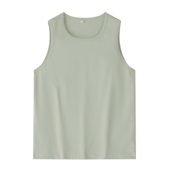 Tu Xiansen 2024 Summer Simple Solid Color Sleeveless Sports Vest T-shirt Boys Casual Round Neck Pullover Sweat Vest