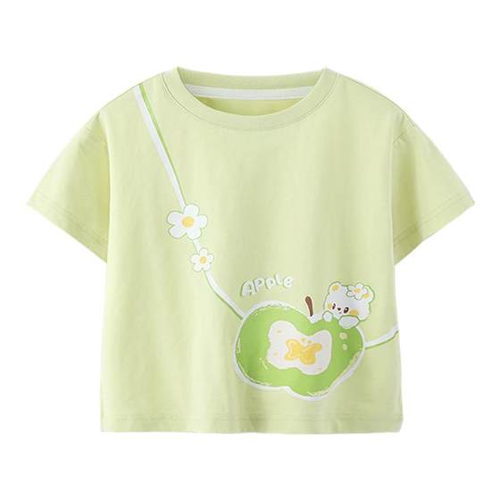Girls short-sleeved T-shirt summer baby top pure cotton baby base shirt summer children's clothing children's clothing summer clothes
Girls short-sleeved T-shirt summer baby top pure cotton baby base shirt summer children's clothing children's clothing summer clothes