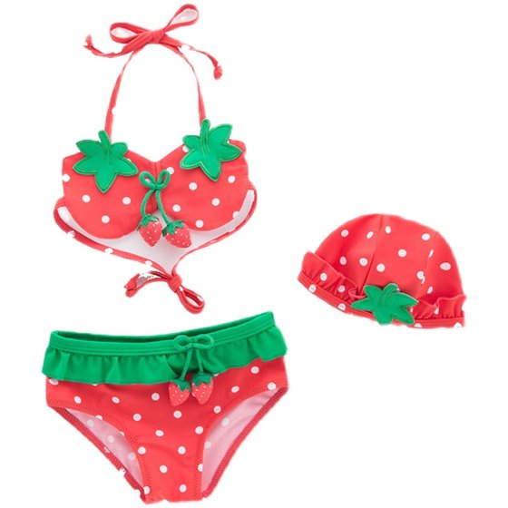 Children's swimsuit girl Korean cute strawberry swimsuit girl baby babies split child princess bikini
Children's swimsuit girl Korean cute strawberry swimsuit girl baby babies split child princess bikini